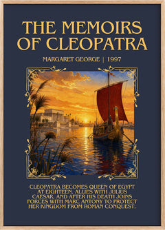 The Memoirs of Cleopatra Minimalist Book Poster by Margaret George