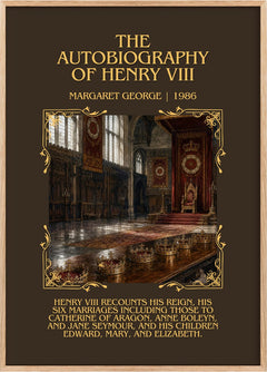 autobiography of Henry VIII Minimalist Book Poster by Margaret George