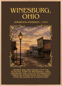 Winesburg, Ohio Minimalist Book Poster by Sherwood Anderson