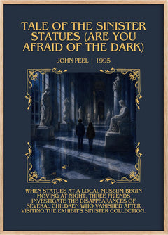 Tale of the Sinister Statues (Are You Afraid of the Dark) Minimalist Book Poster by John Peel