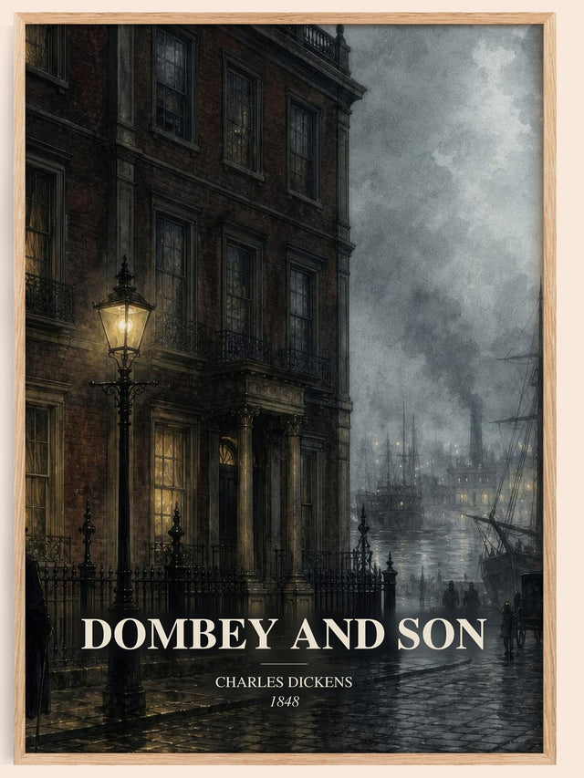 Dombey And Son Book Watercolour Illustration by Charles Dickens