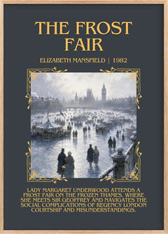 The Frost Fair Minimalist Book Poster by Elizabeth Mansfield