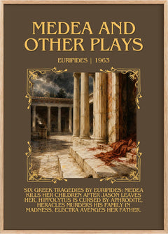 Medea and other plays Minimalist Book Poster by Euripides