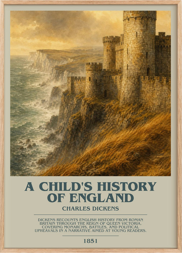 A Child's History Of England Bookish Wall Art by Charles Dickens