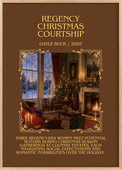 Regency Christmas Courtship Minimalist Book Poster by Gayle Buck
