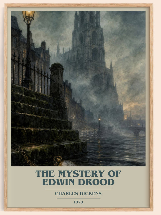 The Mystery Of Edwin Drood Book Cover Poster by Charles Dickens