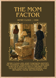 The Mom Factor Minimalist Book Poster by Henry Cloud