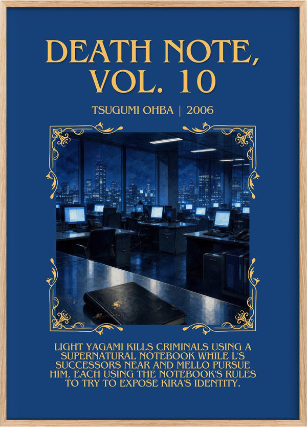 Death Note, Vol. 10 Minimalist Book Poster by Tsugumi Ohba