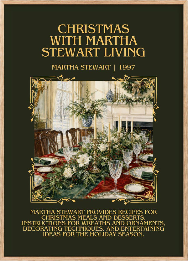 Christmas with Martha Stewart living Minimalist Book Poster by Martha Stewart