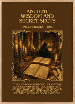 Ancient wisdom and secret sects Minimalist Book Poster by T. Books