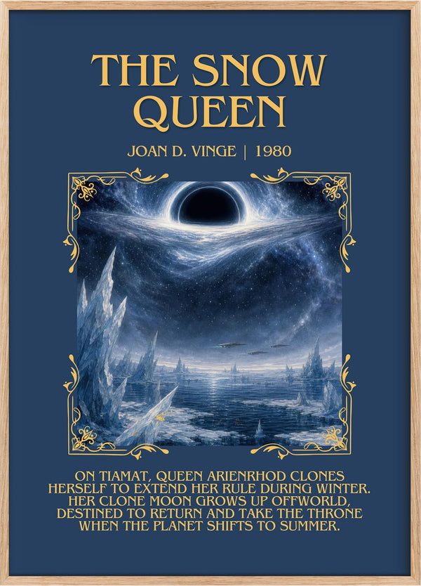 The Snow Queen Minimalist Book Poster by Joan D. Vinge