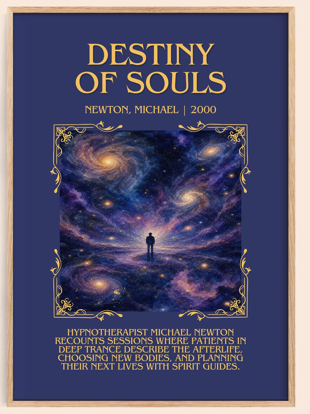 Destiny of souls Minimalist Book Poster by Newton, Michael – book poster