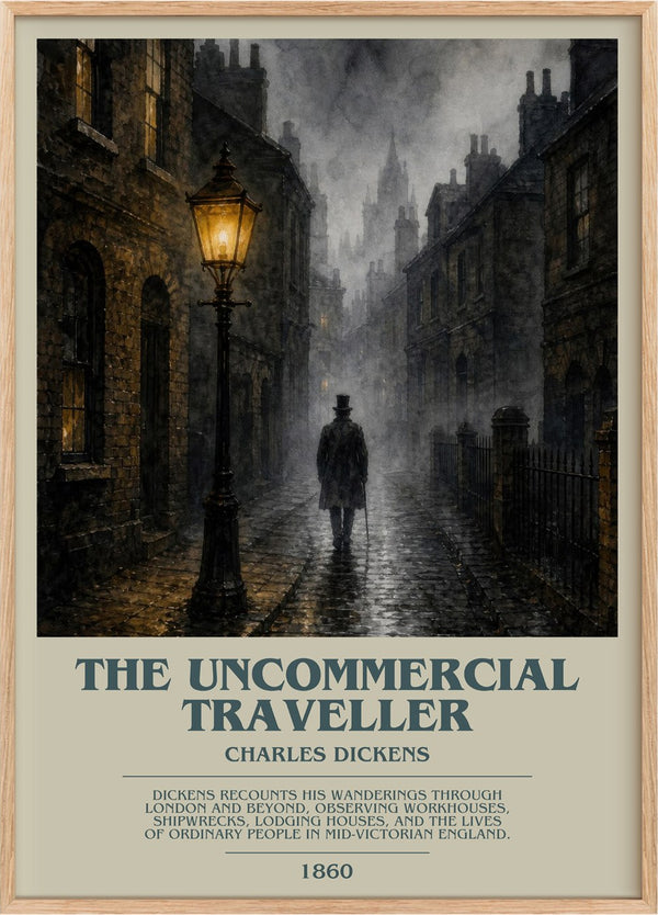 The Uncommercial Traveller Bookish Wall Art by Charles Dickens