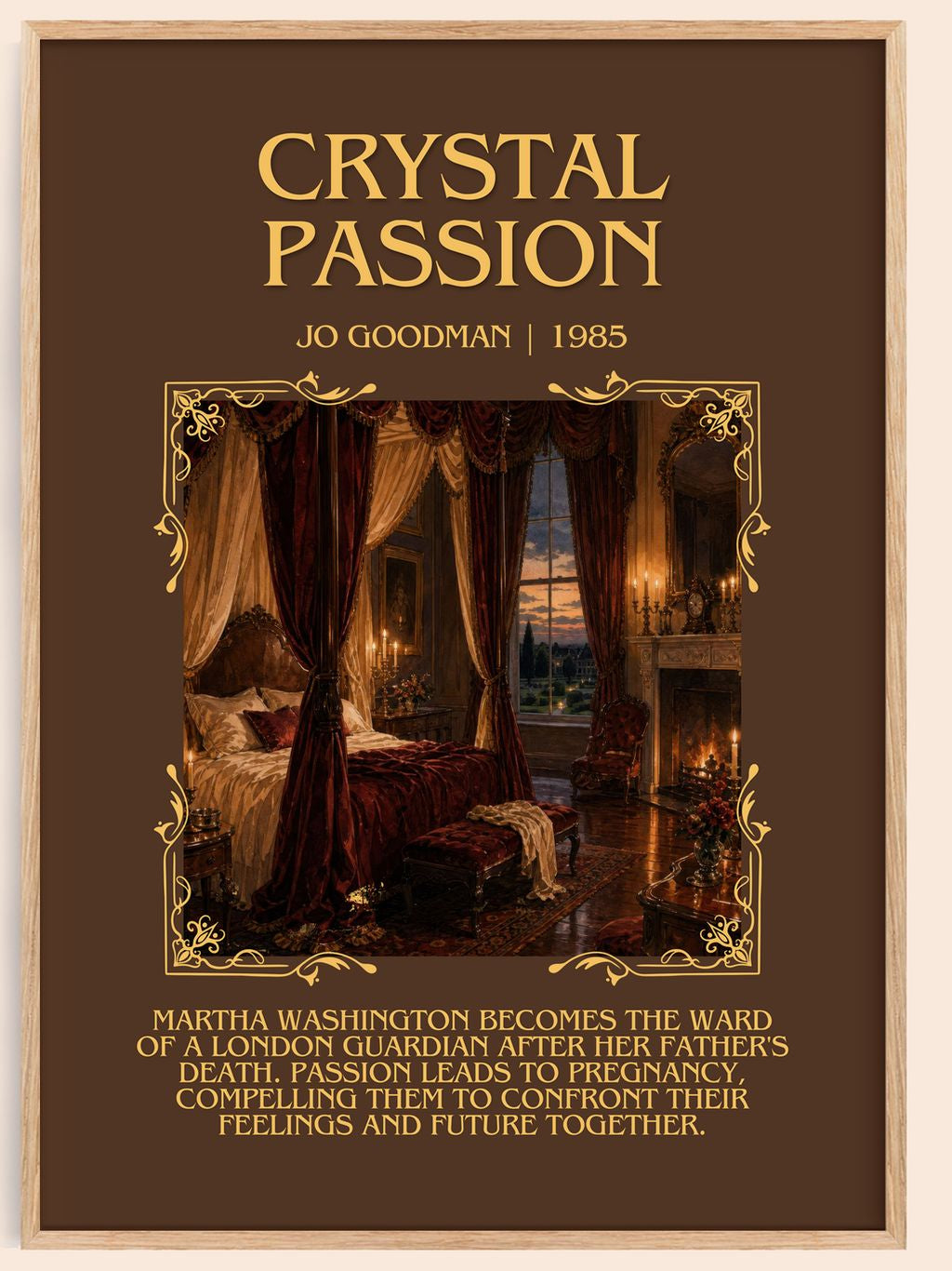 Crystal Passion Minimalist Book Poster by Jo Goodman – book poster