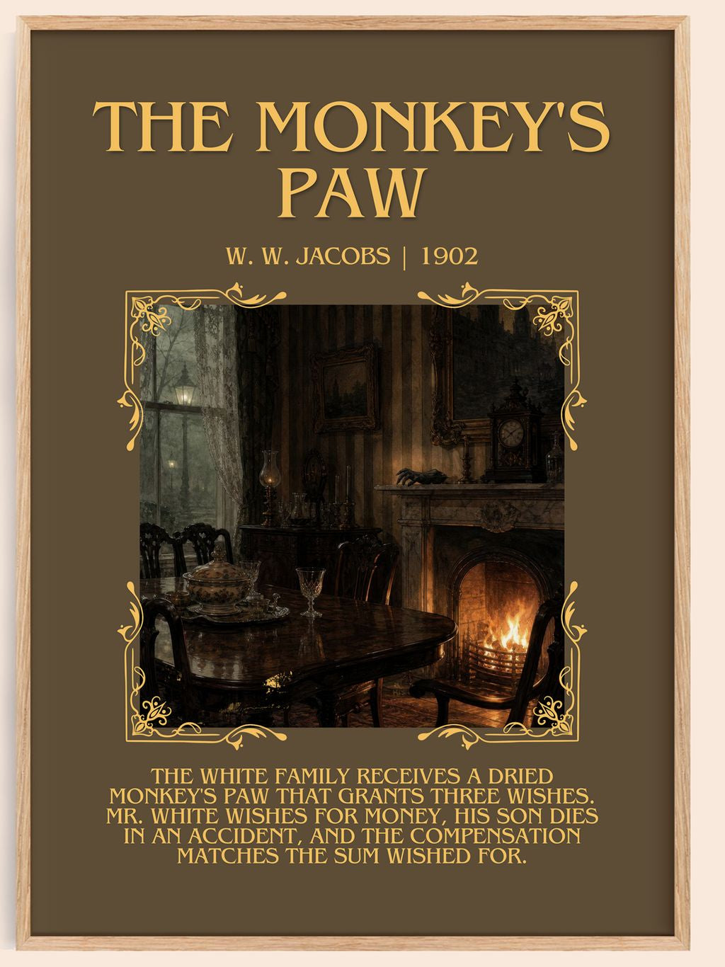 The monkey's paw Minimalist Book Poster by W. W. Jacobs – book poster