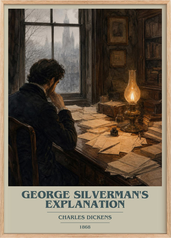 George Silverman's Explanation Book Cover Poster by Charles Dickens