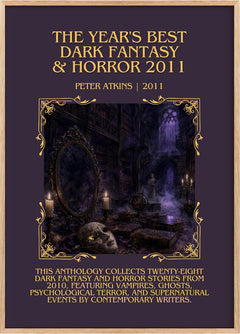 Year's Best Dark Fantasy & Horror 2011 Minimalist Book Poster by Peter Atkins