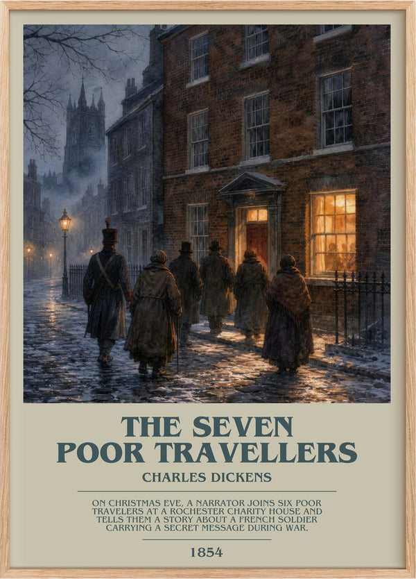 The Seven Poor Travellers Bookish Wall Art by Charles Dickens