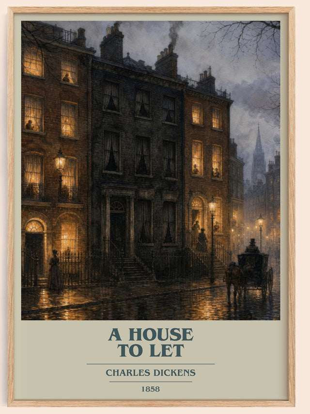 A House To Let Book Cover Poster by Charles Dickens