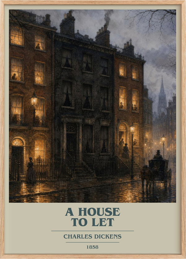 A House To Let Book Cover Poster by Charles Dickens