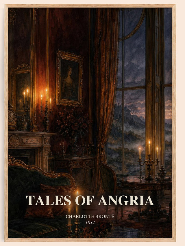 Tales Of Angria Book Watercolour Illustration by Charlotte Brontë