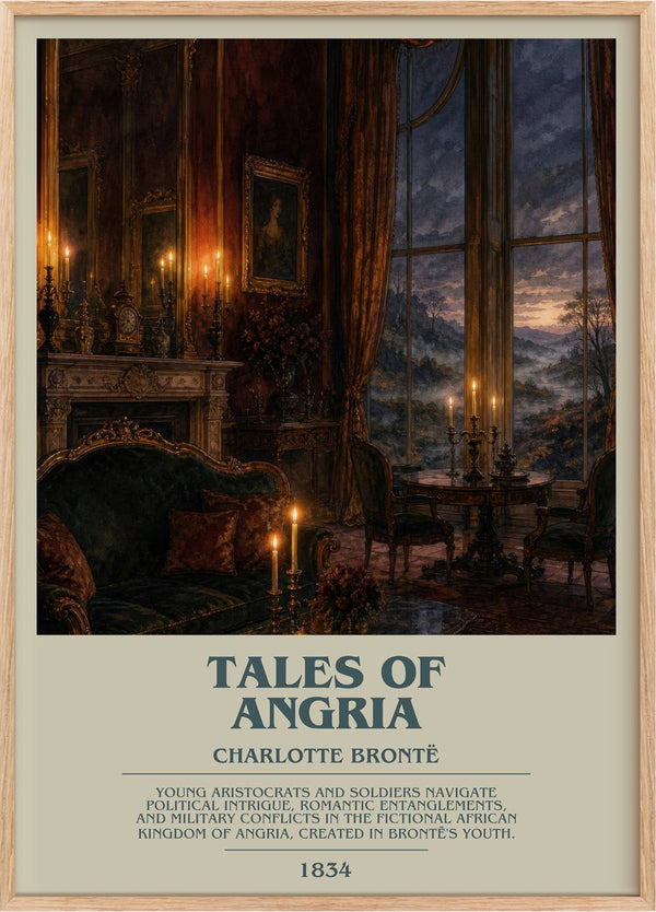 Tales Of Angria Bookish Wall Art by Charlotte Brontë