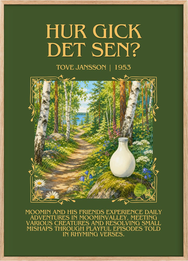 Hur gick det sen? Minimalist Book Poster by Tove Jansson