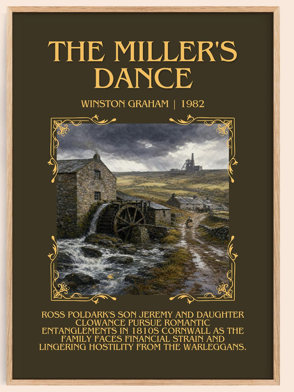 The miller's dance Minimalist Book Poster by Winston Graham – book poster