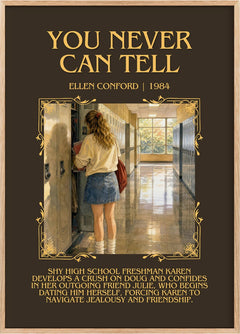 You never can tell Minimalist Book Poster by Ellen Conford
