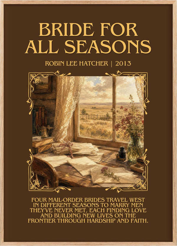 Bride for All Seasons Minimalist Book Poster by Robin Lee Hatcher