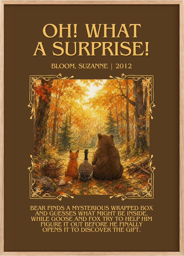 Oh! What a surprise! Minimalist Book Poster by Bloom, Suzanne