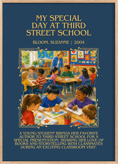 My Special Day at Third Street School Minimalist Book Poster by Bloom, Suzanne
