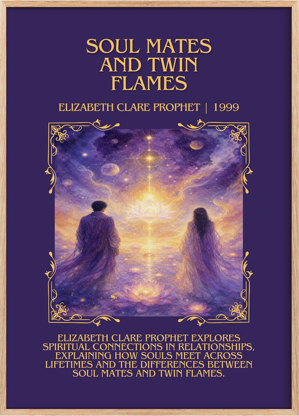 Soul Mates and Twin Flames Minimalist Book Poster by E. Prophet