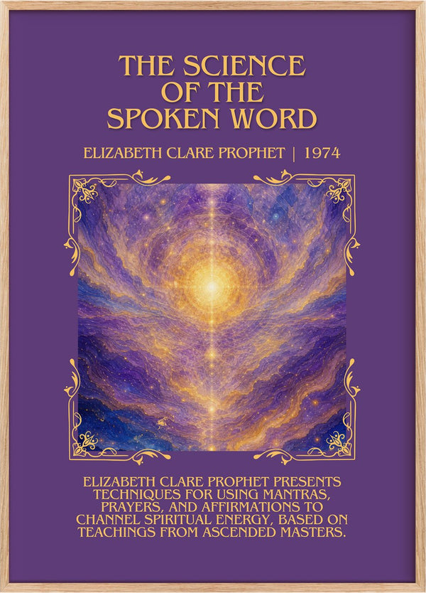science of the spoken word Minimalist Book Poster by E. Prophet
