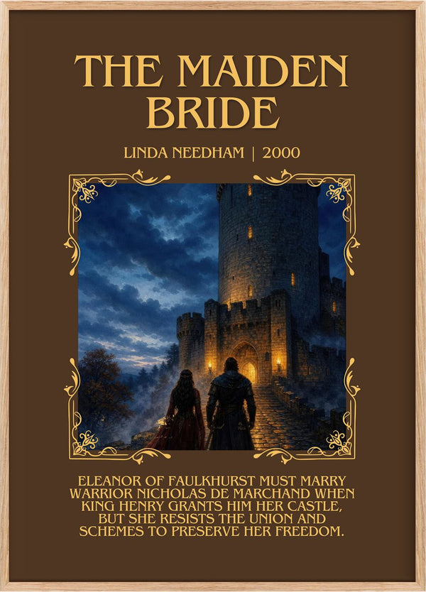 The Maiden Bride Minimalist Book Poster by Linda Needham