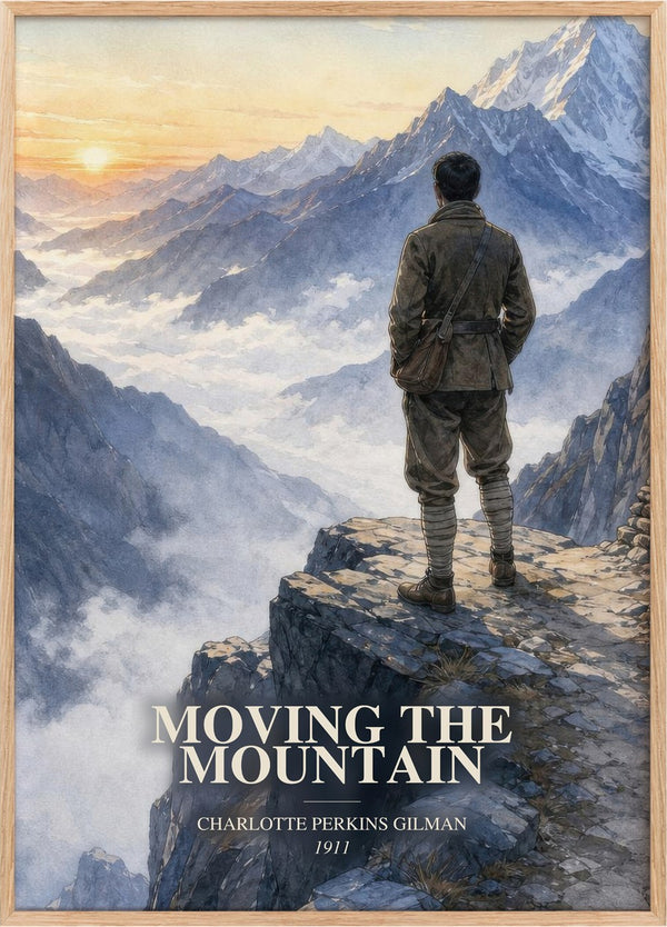 Moving The Mountain Book Watercolour Illustration by C. Gilman