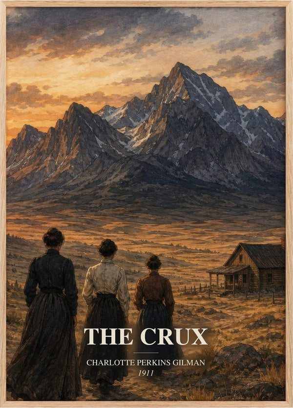 The Crux Book Watercolour Illustration by Charlotte Perkins Gilman