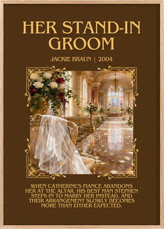 Her Stand-In Groom Minimalist Book Poster by Jackie Braun