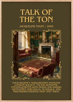 Talk of the Ton Minimalist Book Poster by Jacqueline Navin