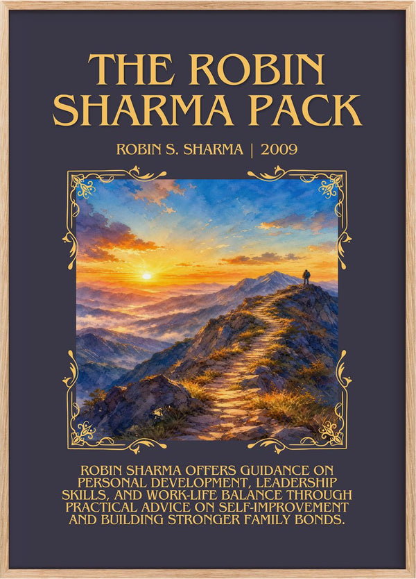 The Robin Sharma pack Minimalist Book Poster by Robin S. Sharma