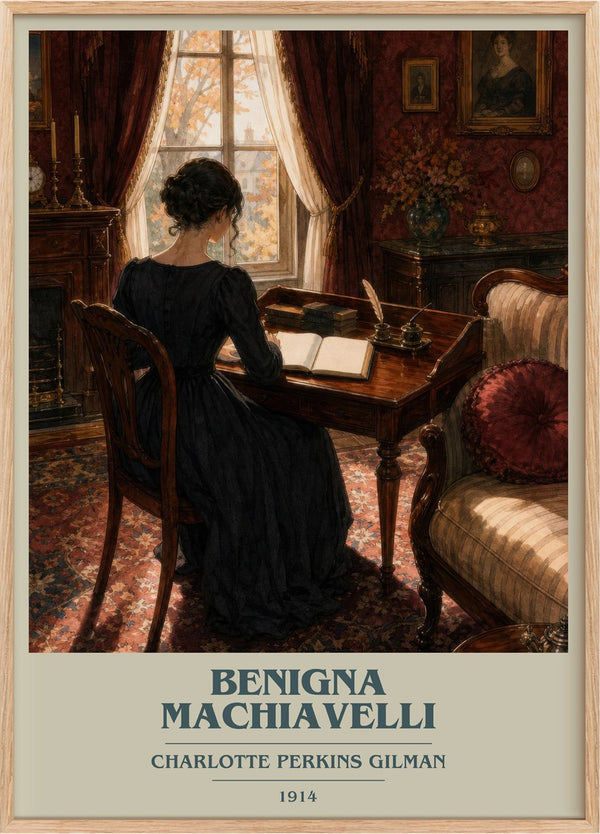 Benigna Machiavelli Book Cover Poster by Charlotte Perkins Gilman