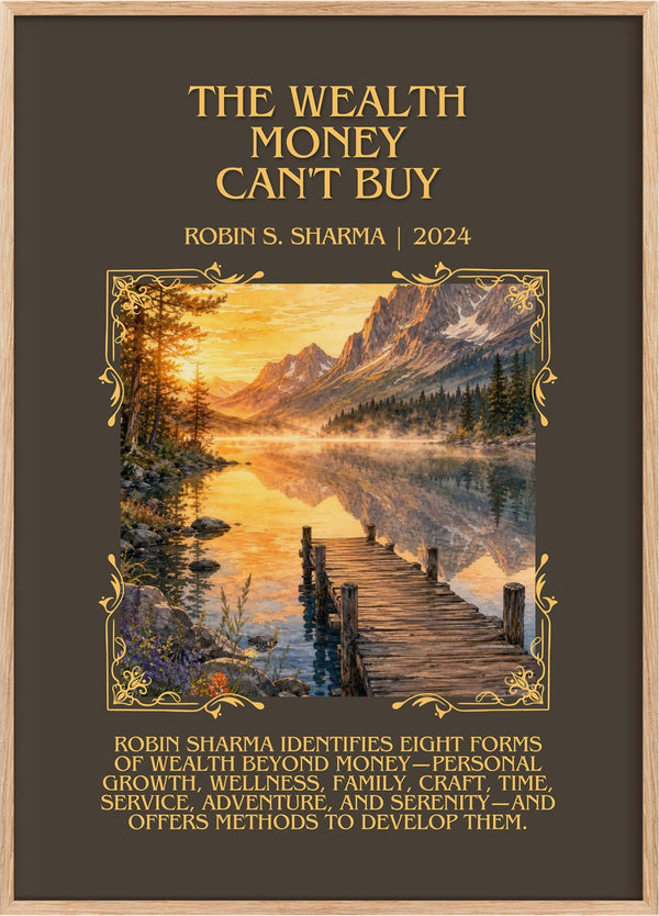 The Wealth Money Can't Buy Minimalist Book Poster by Robin S. Sharma