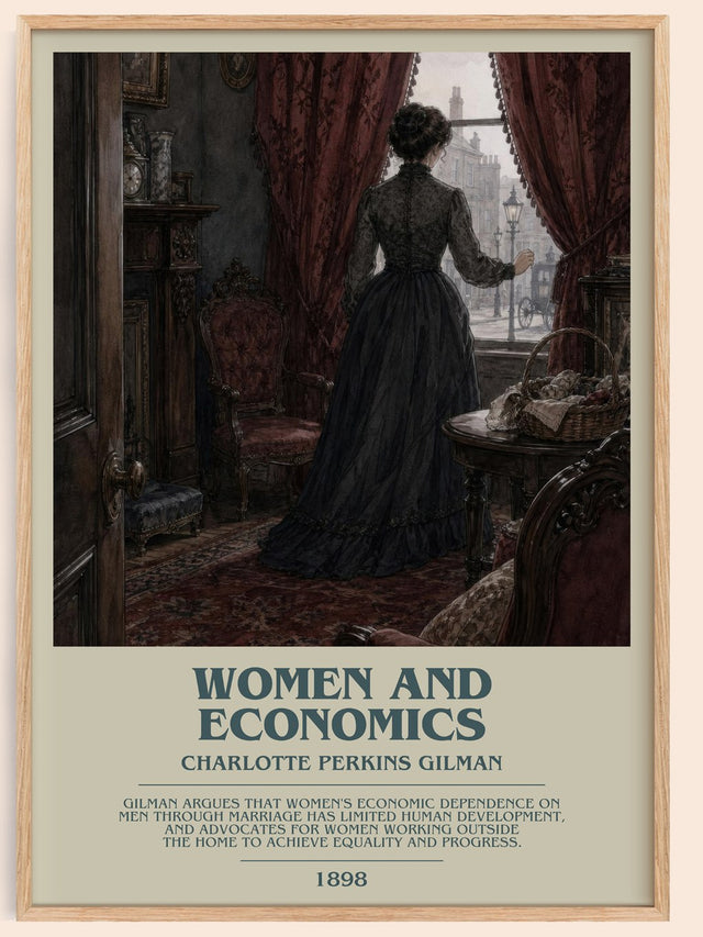 Women And Economics Bookish Wall Art by Charlotte Perkins Gilman