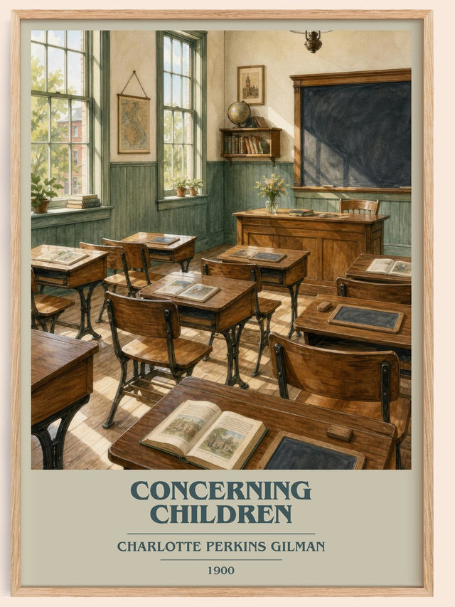 Concerning Children Book Cover Poster by Charlotte Perkins Gilman