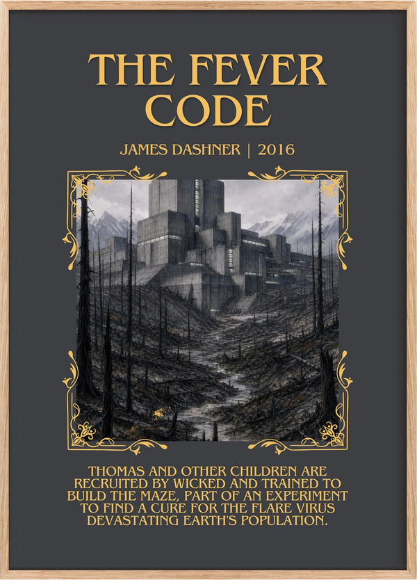 The Fever Code Minimalist Book Poster by James Dashner