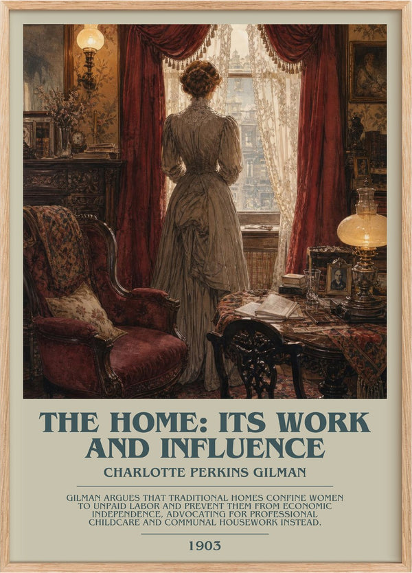 Home: Its Work And Influence Bookish Wall Art by C. Gilman