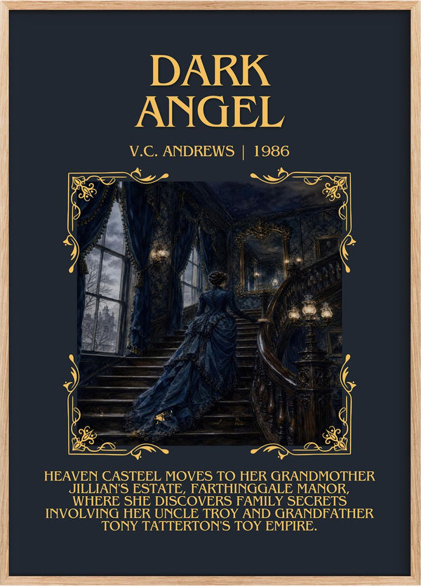 Dark Angel Minimalist Book Poster by V.C. Andrews