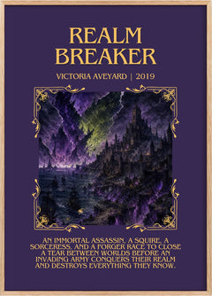 Realm Breaker Minimalist Book Poster by Victoria Aveyard
