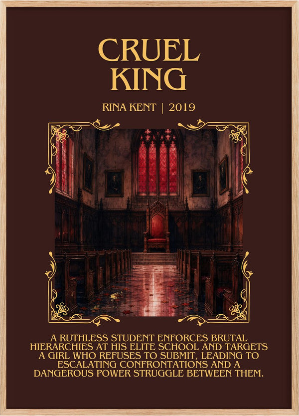 Cruel King Minimalist Book Poster by Rina Kent