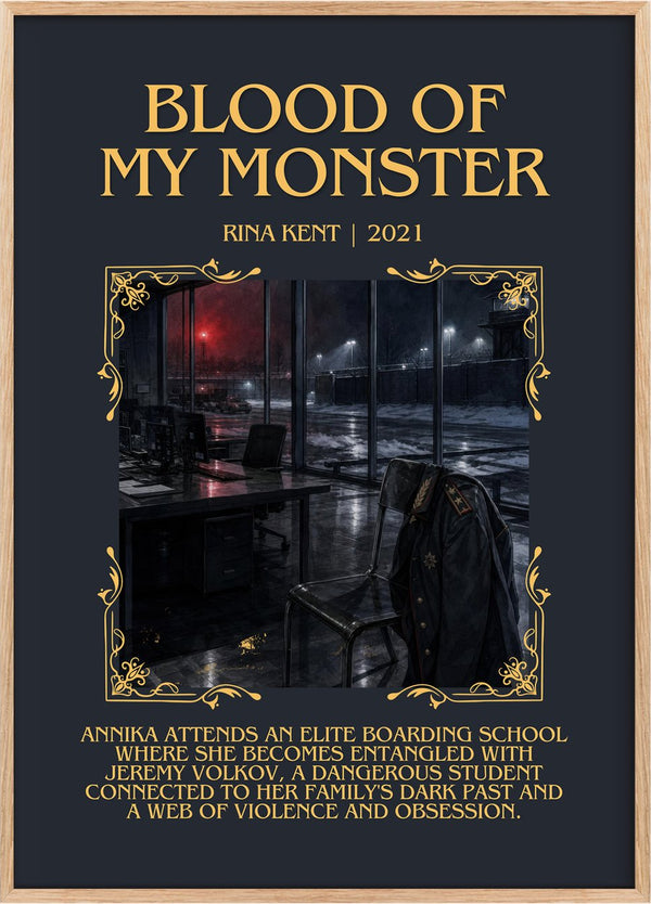 Blood of my Monster Minimalist Book Poster by Rina Kent